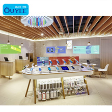 New Design Mobile Phone Store Furniture Retail Display Counters Glass Display Showcase Oppo Mobile Counter Phone Shop Furniture